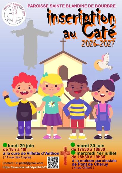 Inscriptions KT 2026 2027 Inscriptions KT 2026 2027
