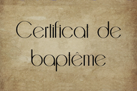 demande de certificat de baptême demande de certificat de baptême