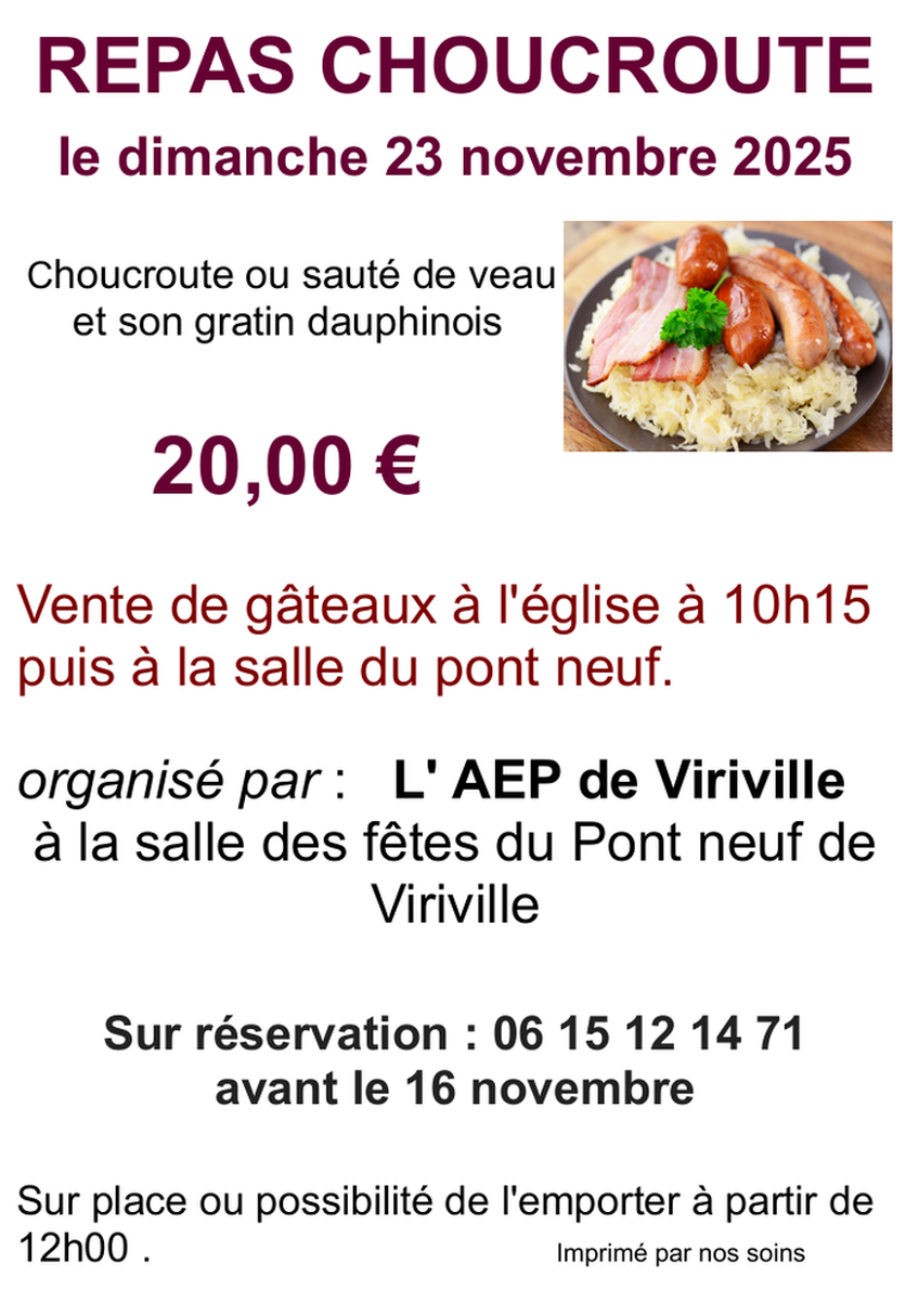 Choucroute Viriville Choucroute Viriville