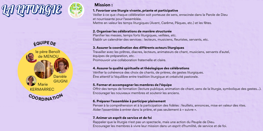 Préparation des messes Préparation des messes