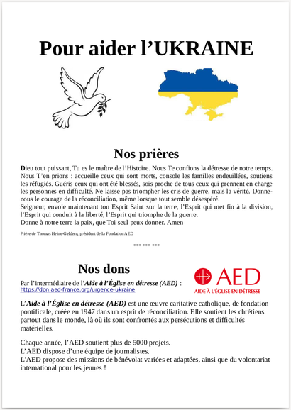 URGENCE UKRAINE URGENCE UKRAINE