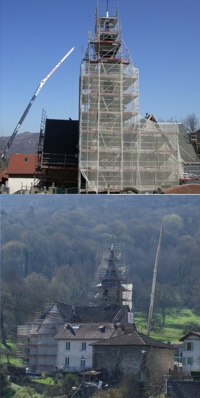 Travaux à l'église de Saint-Pierre de Mésage Travaux à l'église de Saint-Pierre de Mésage
