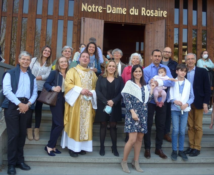 Baptêmes Pâques 2021 à ND du Rosaire