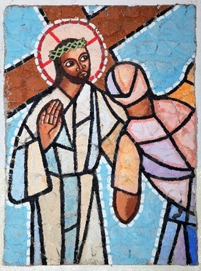 Oeuvre du Père Pierre du Suau de la Croix, M.Afr (V 2019). L’oeuvre se trouve dans la paroisse de Kasamba du diocèse de Mansa en Zambie. Oeuvre du Père Pierre du Suau de la Croix, M.Afr (V 2019). L’oeuvre se trouve dans la paroisse de Kasamba du diocèse de Mansa en Zambie.