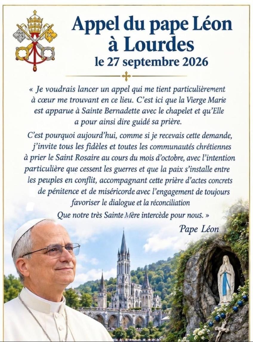 APPEL DU PAPE APPEL DU PAPE