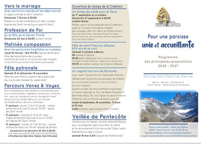 Programme des principales propositions 2026-2027 Programme des principales propositions 2026-2027