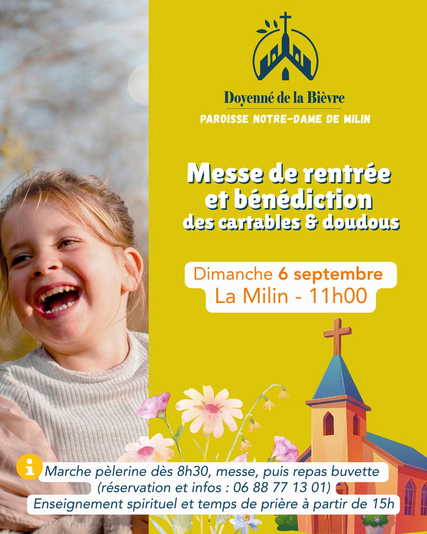Bénédiction des cartables Bénédiction des cartables