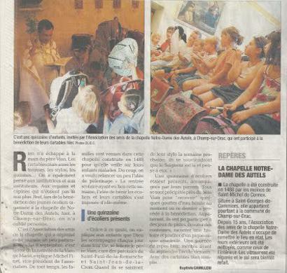 Fête de la Nativité de la Vierge et bénédiction des cartables Fête de la Nativité de la Vierge et bénédiction des cartables