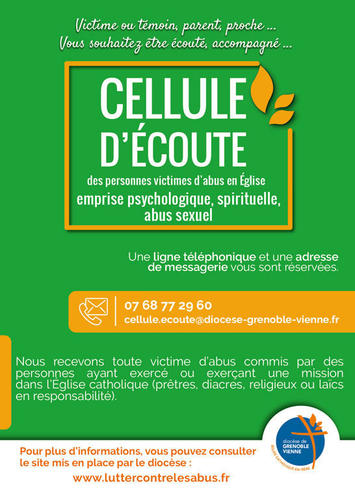 Contacter la cellule d'écoute Contacter la cellule d'écoute