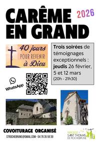 Conférence de Carême le 17 mars Conférence de Carême le 17 mars