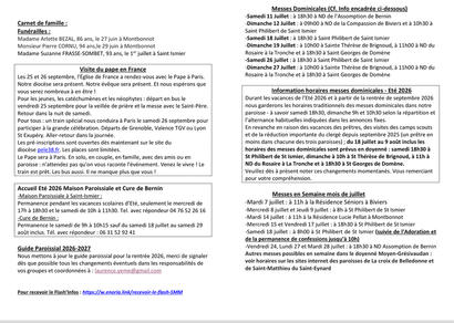 Flash'Infos EDITO du 06 au 31 Juillet 2026 - 2/2 Flash'Infos EDITO du 06 au 31 Juillet 2026 - 2/2