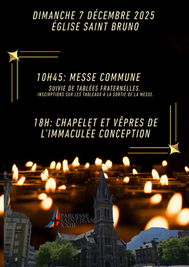 Messe du dimanche, 7 décembre Messe du dimanche, 7 décembre