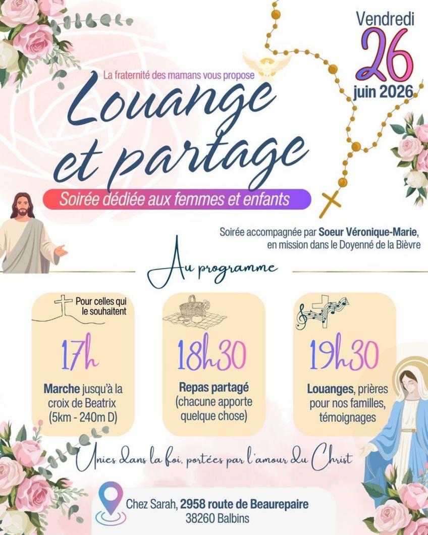 SOIREE DE LOUANGE FEMMES - ENFANTS SOIREE DE LOUANGE FEMMES - ENFANTS