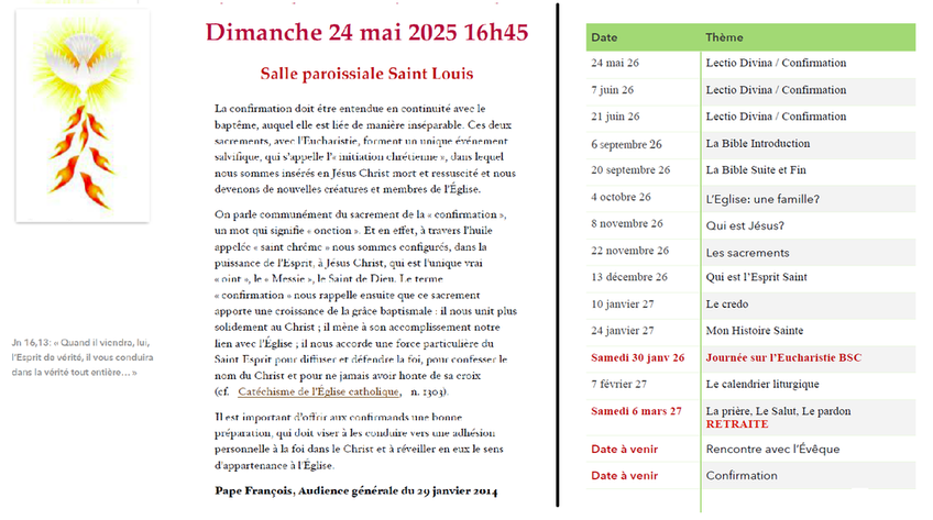 Un apreçu du programme Un apreçu du programme