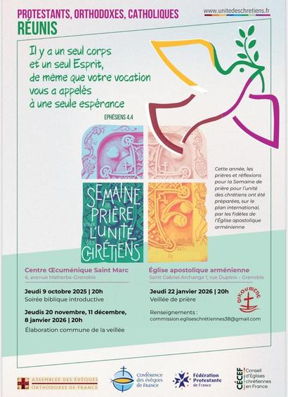 Semaine pour l'unité des chrétiens Semaine pour l'unité des chrétiens
