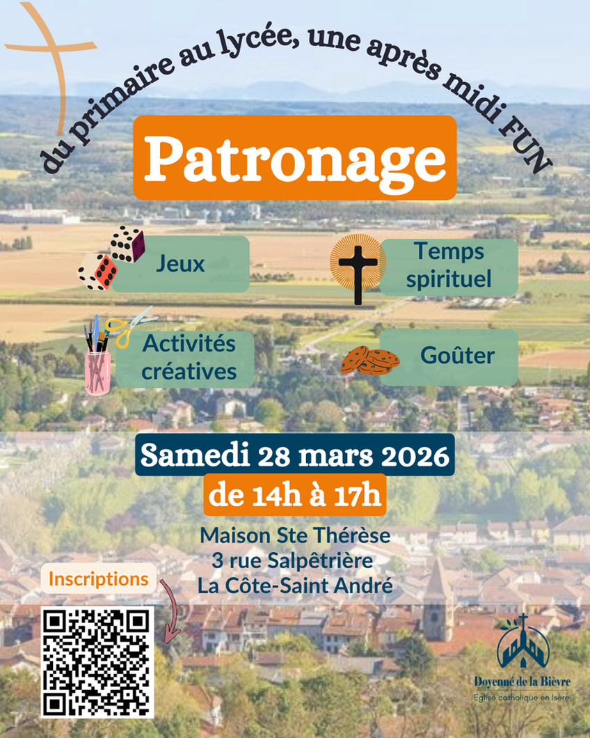 PATRONAGE - SAMEDI 28 MARS 2026 PATRONAGE - SAMEDI 28 MARS 2026