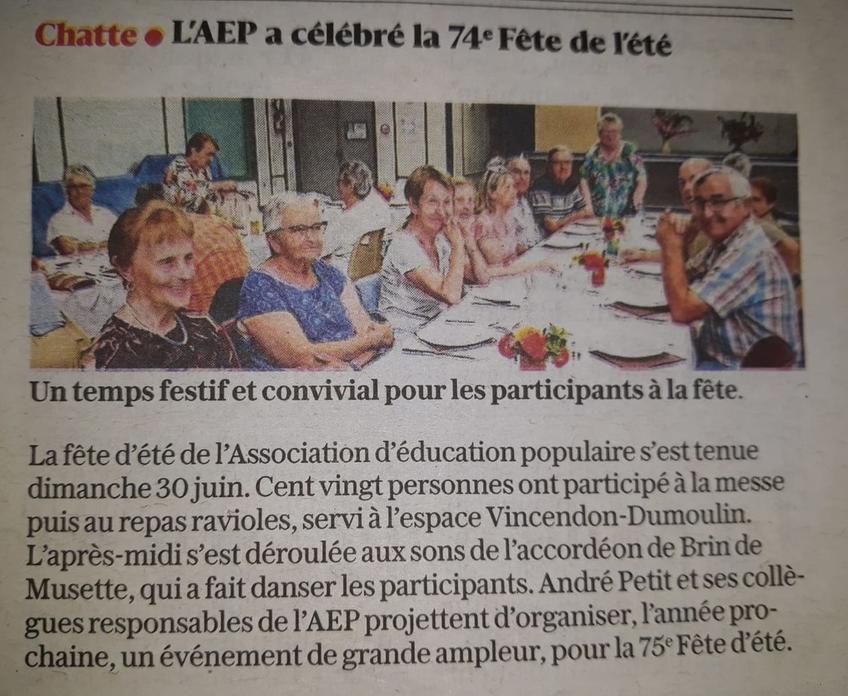 Article paru dans le Dauphiné Libéré Article paru dans le Dauphiné Libéré