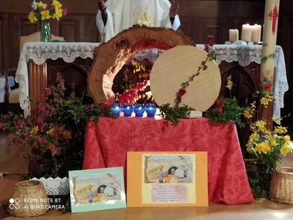 Dimanche de Pâques à Monestier-de-Clermont avec les groupes de catéchèse