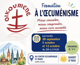 Formation à l'Oecuménisme Formation à l'Oecuménisme