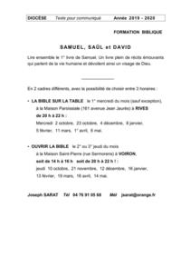 OUVRIR LA BIBLE OUVRIR LA BIBLE