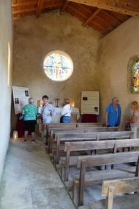 Visite à l'intérieur de la chapelle